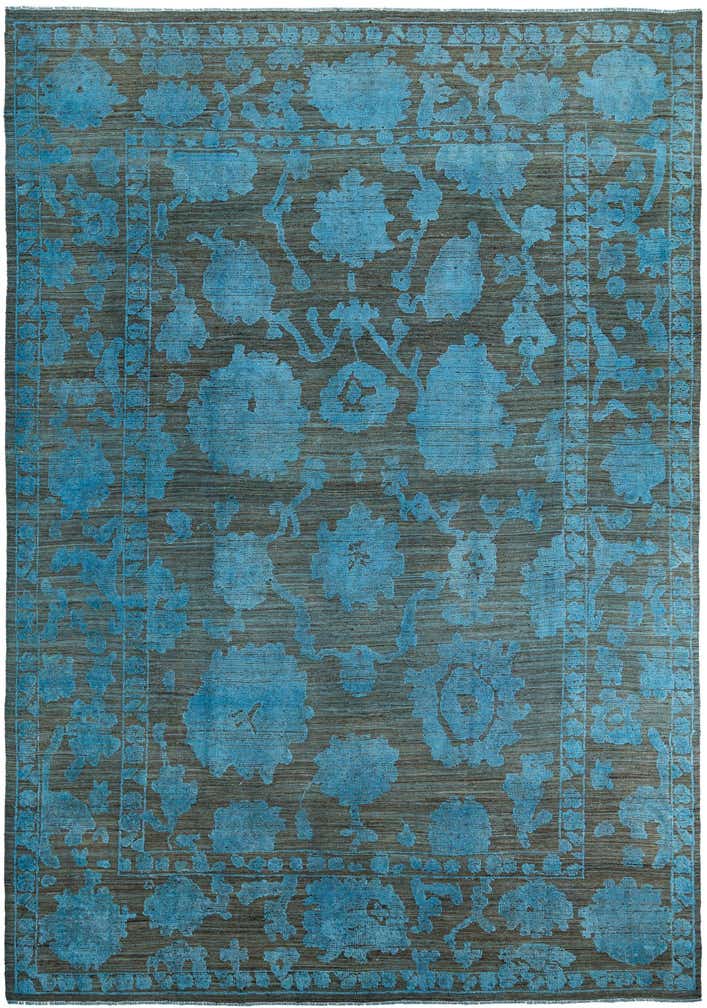 10' x 14' 5 Hand Knotted Oushak Wool Rug