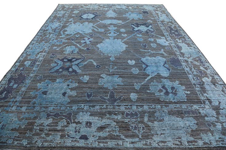 Detail image of 9' x 12' 2 Hand Knotted Oushak Wool Rug