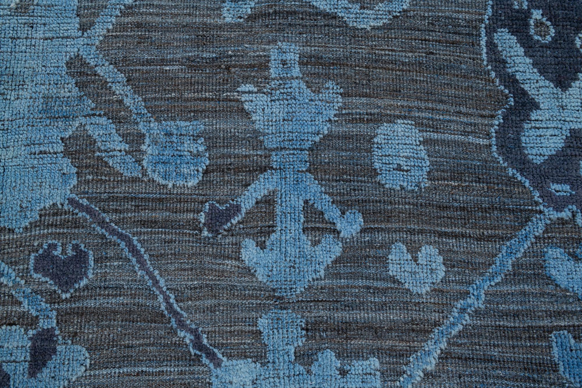 9' x 12' 2 Hand Knotted Oushak Wool Rug