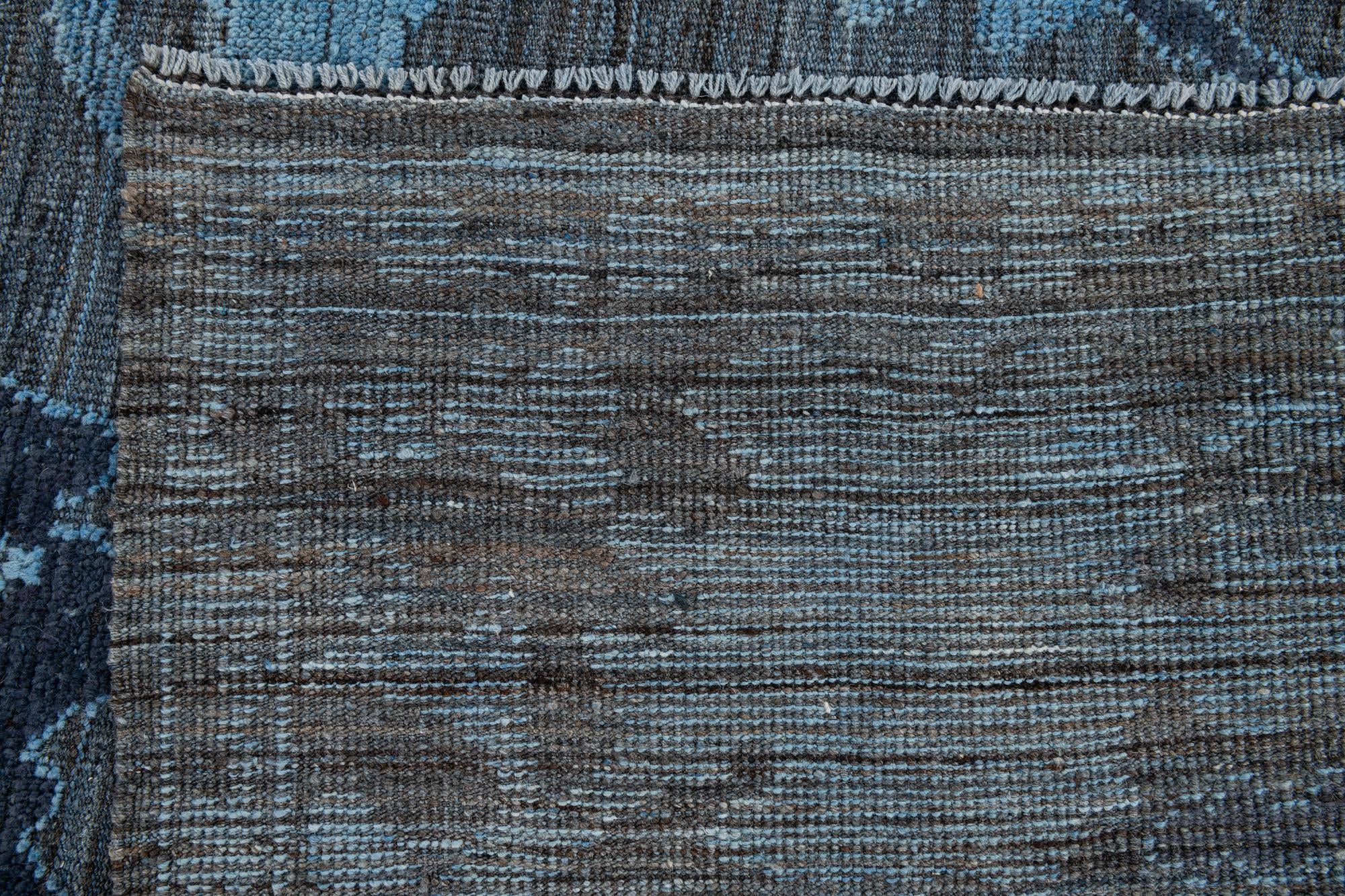 9' x 12' 2 Hand Knotted Oushak Wool Rug