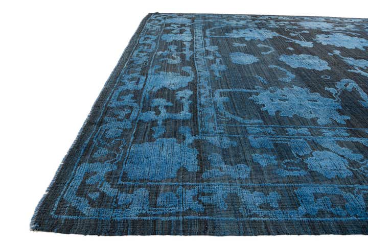 9' 4 x 12' 5 Hand Knotted Oushak Wool Rug