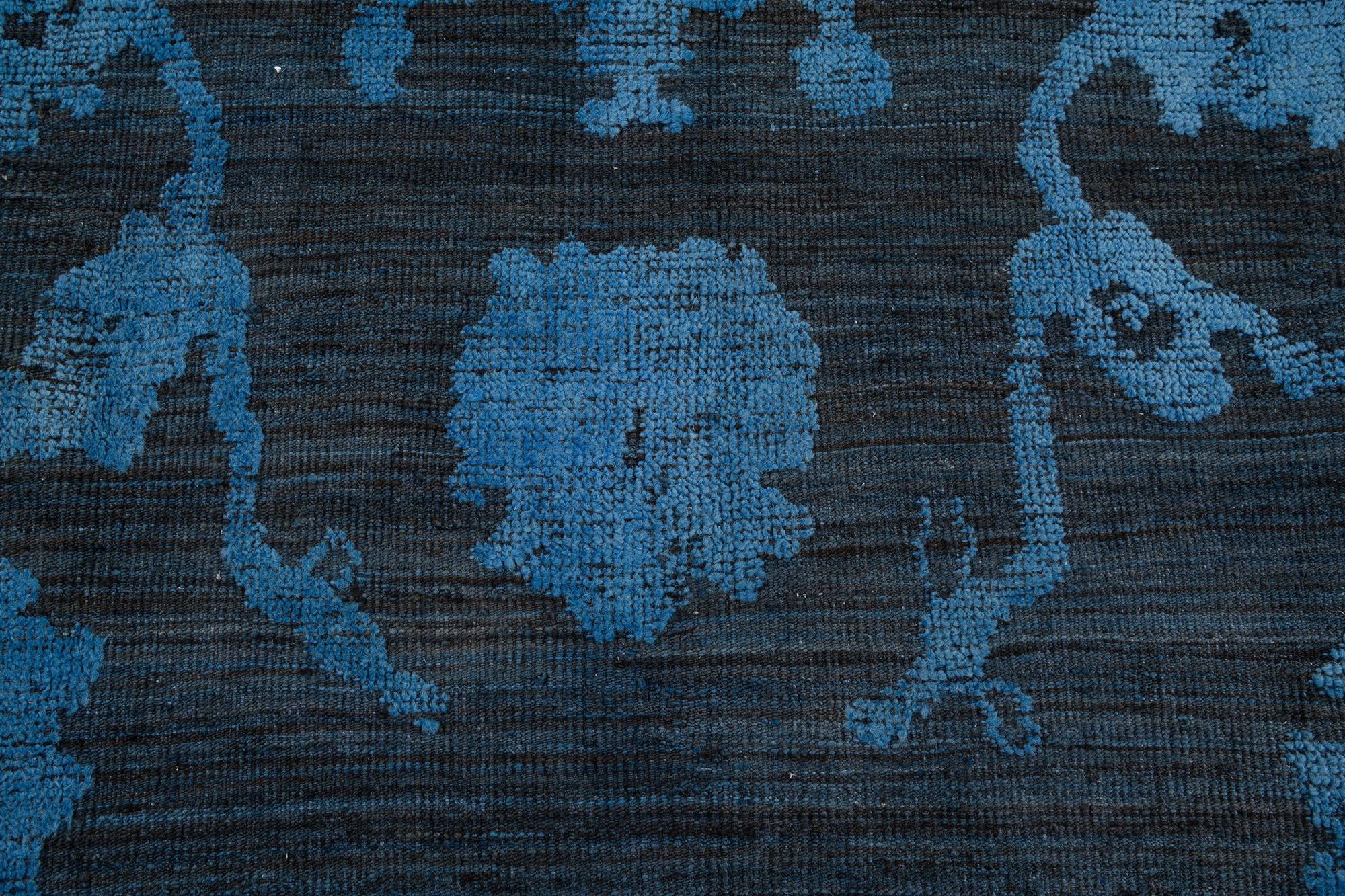 9' 4 x 12' 5 Hand Knotted Oushak Wool Rug