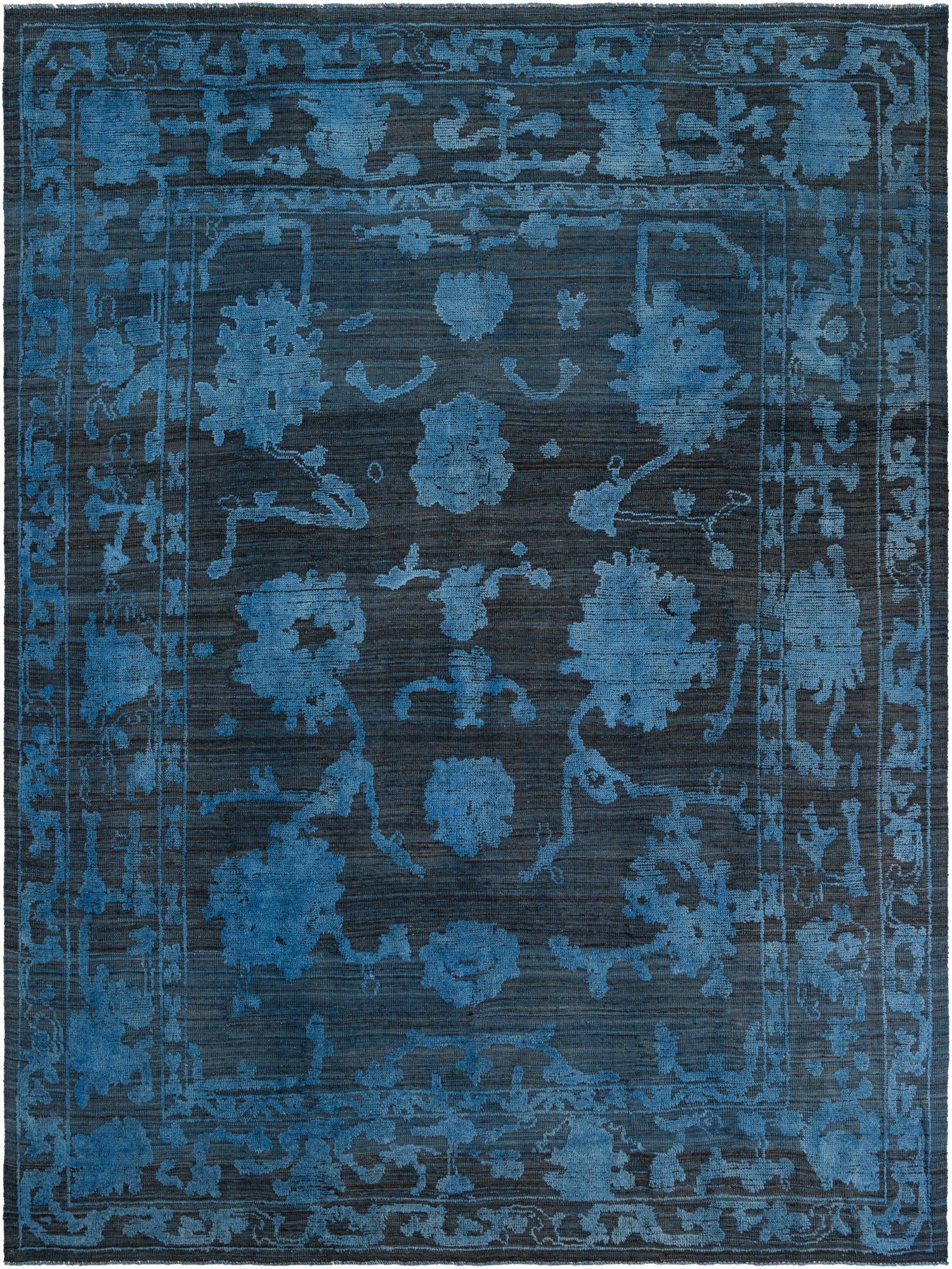 9' 4 x 12' 5 Hand Knotted Oushak Wool Rug