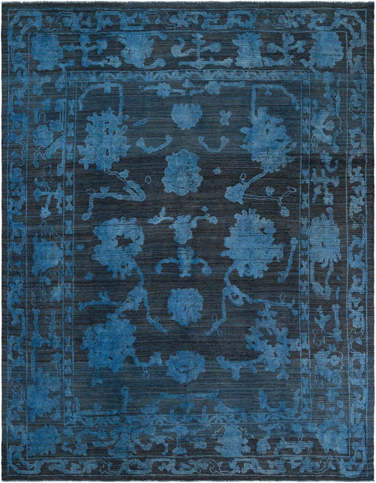 Detail image of 9' 4 x 12' 5 Hand Knotted Oushak Wool Rug