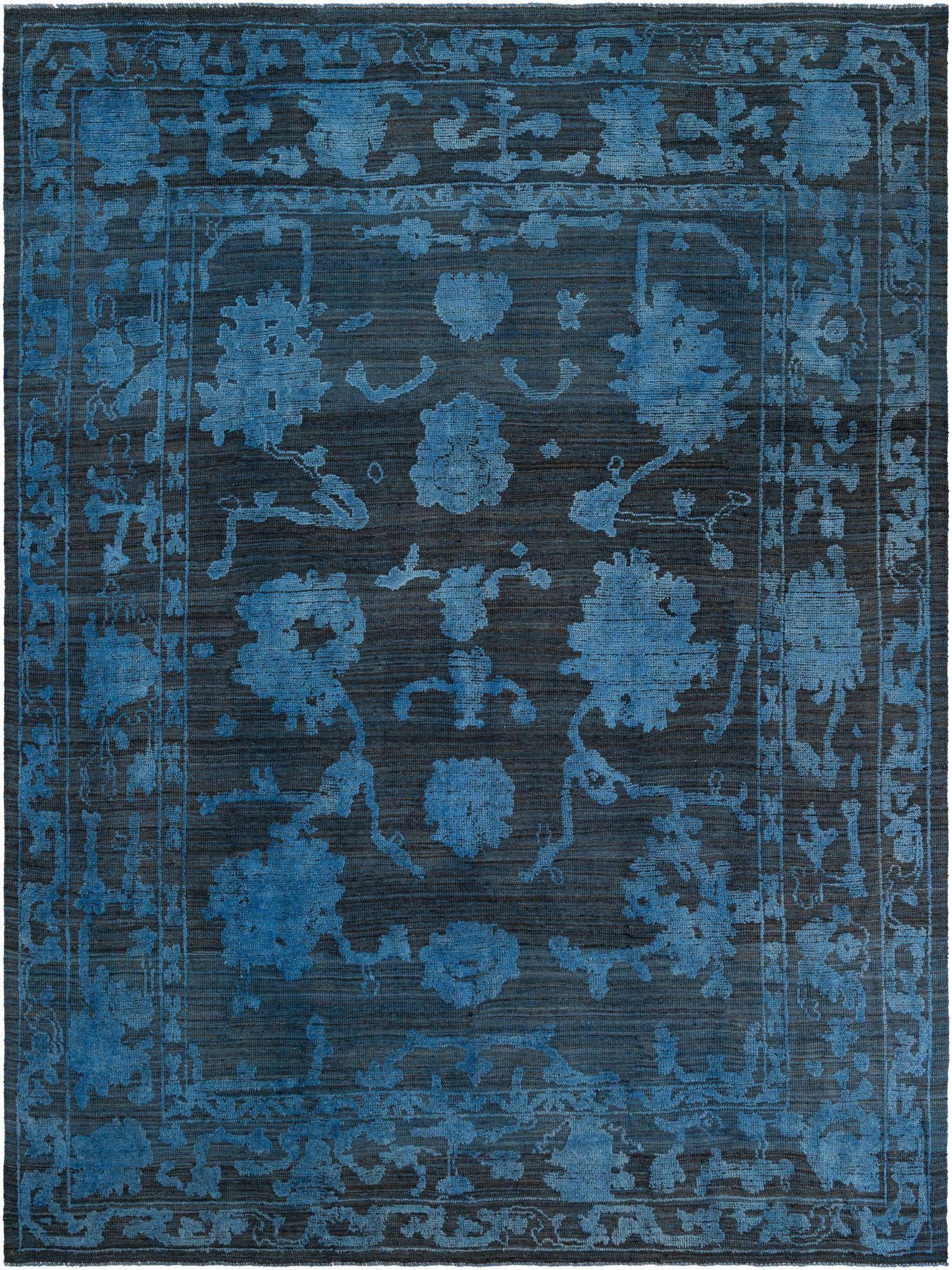 9' 4 x 12' 5 Hand Knotted Oushak Wool Rug