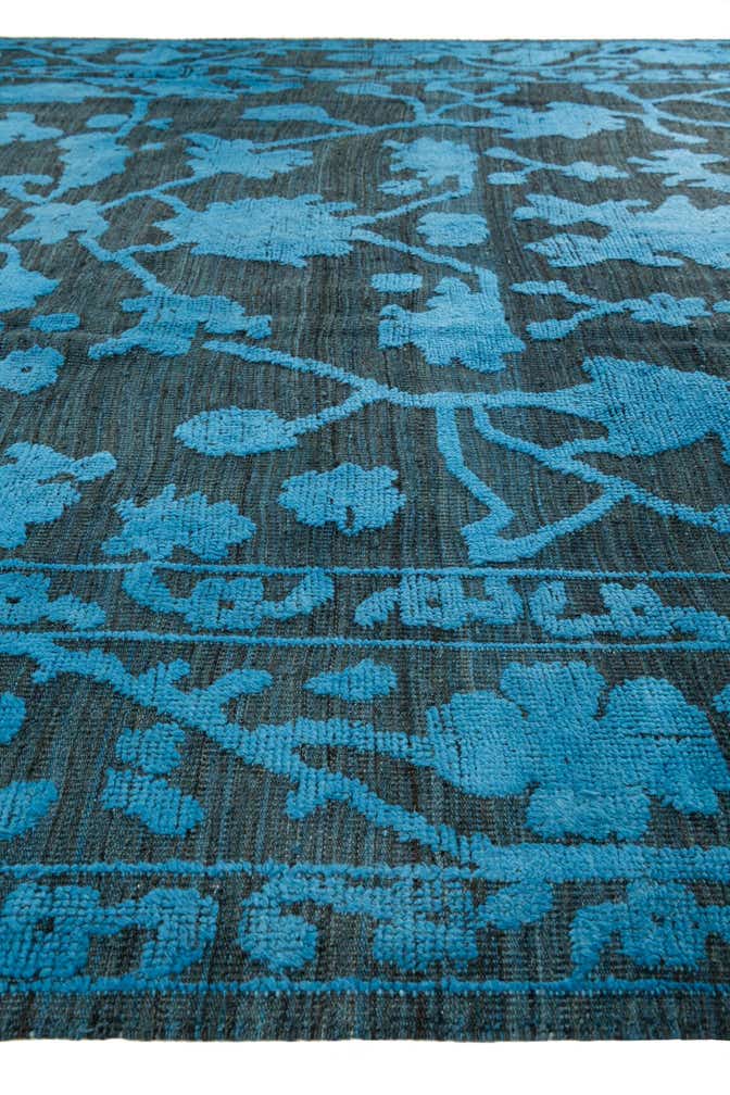 9' x 12' 4 Hand Knotted Oushak Wool Rug