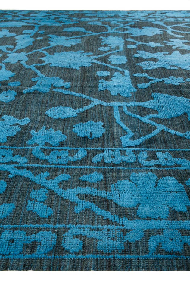 Detail image of 9' x 12' 4 Hand Knotted Oushak Wool Rug
