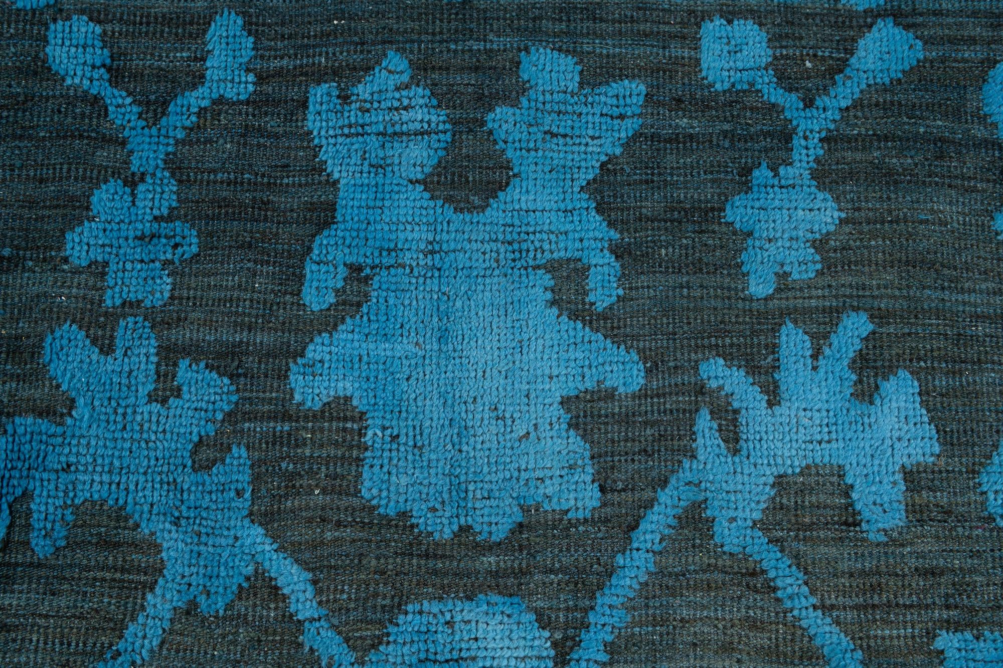 9' x 12' 4 Hand Knotted Oushak Wool Rug
