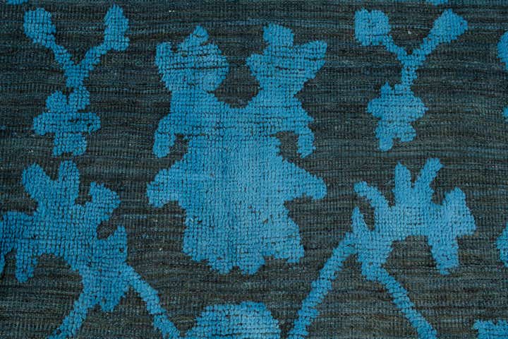 9' x 12' 4 Hand Knotted Oushak Wool Rug