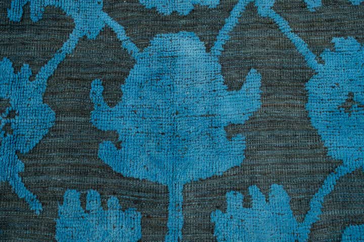 9' x 12' 4 Hand Knotted Oushak Wool Rug
