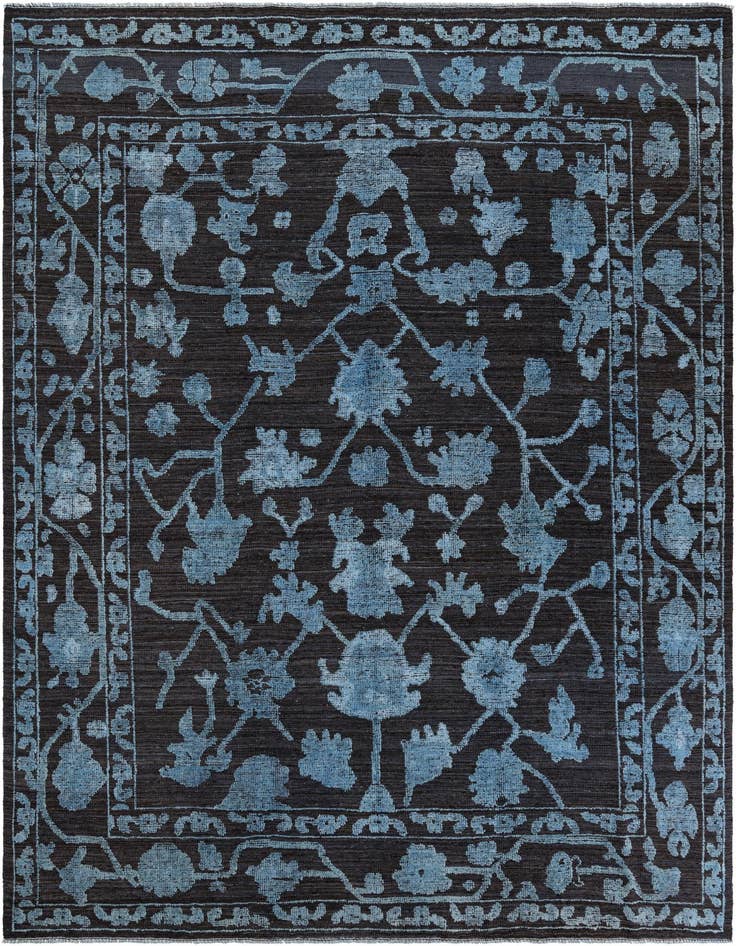 Detail image of 9' 1 x 12' 4 Hand Knotted Oushak Wool Rug