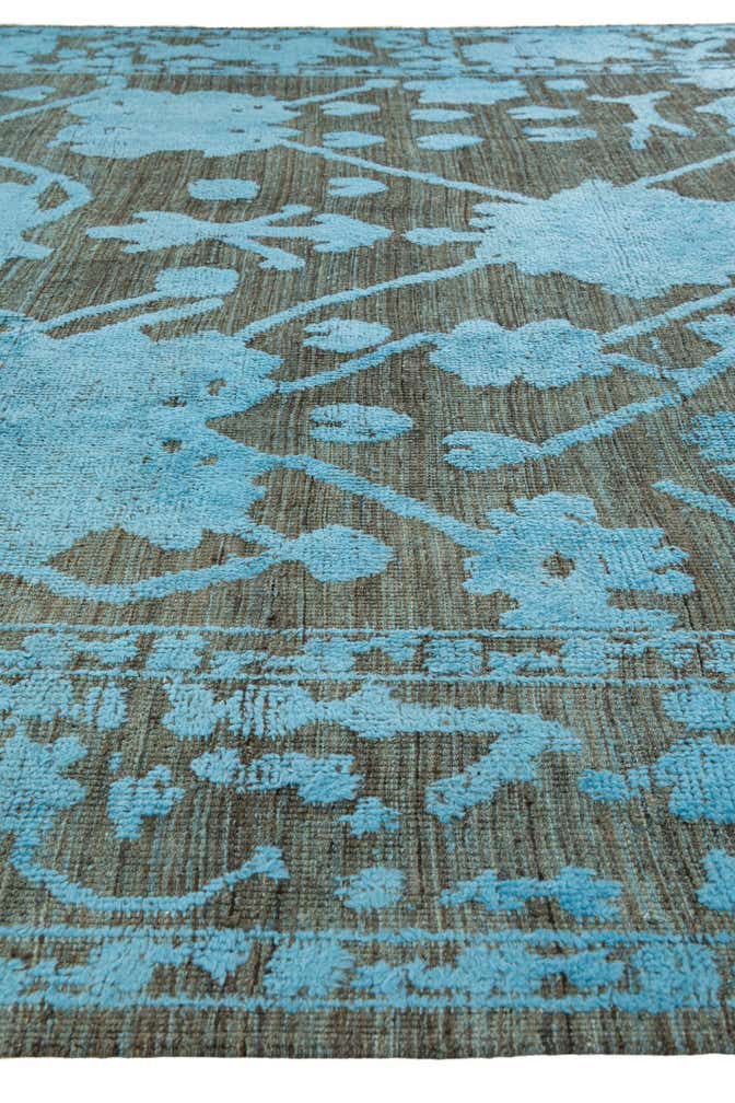 9' 1 x 12' 6 Hand Knotted Oushak Wool Rug