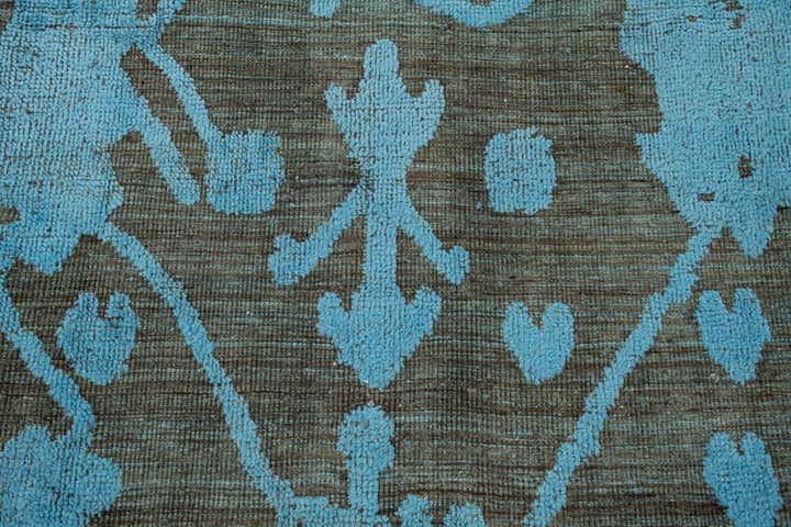 9' 1 x 12' 6 Hand Knotted Oushak Wool Rug