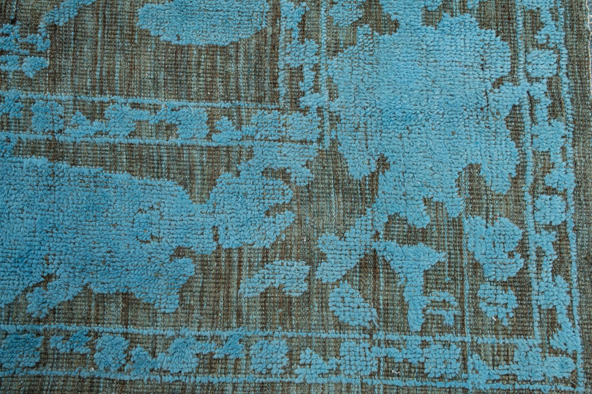 9' 1 x 12' 6 Hand Knotted Oushak Wool Rug