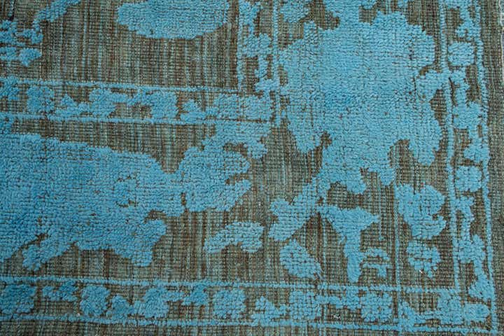 9' 1 x 12' 6 Hand Knotted Oushak Wool Rug