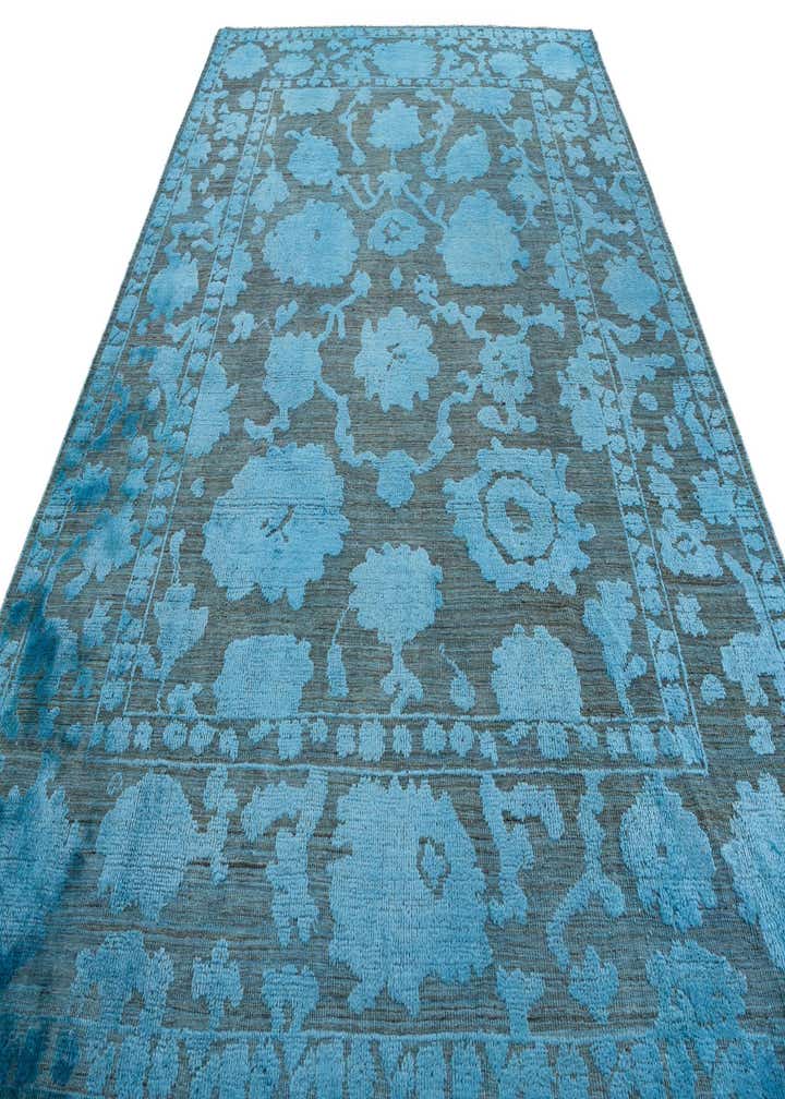 9' x 12' 1 Hand Knotted Oushak Wool Rug