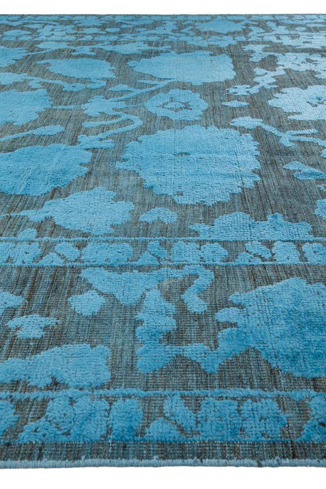 9' x 12' 1 Hand Knotted Oushak Wool Rug