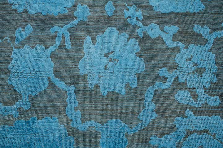 9' x 12' 1 Hand Knotted Oushak Wool Rug