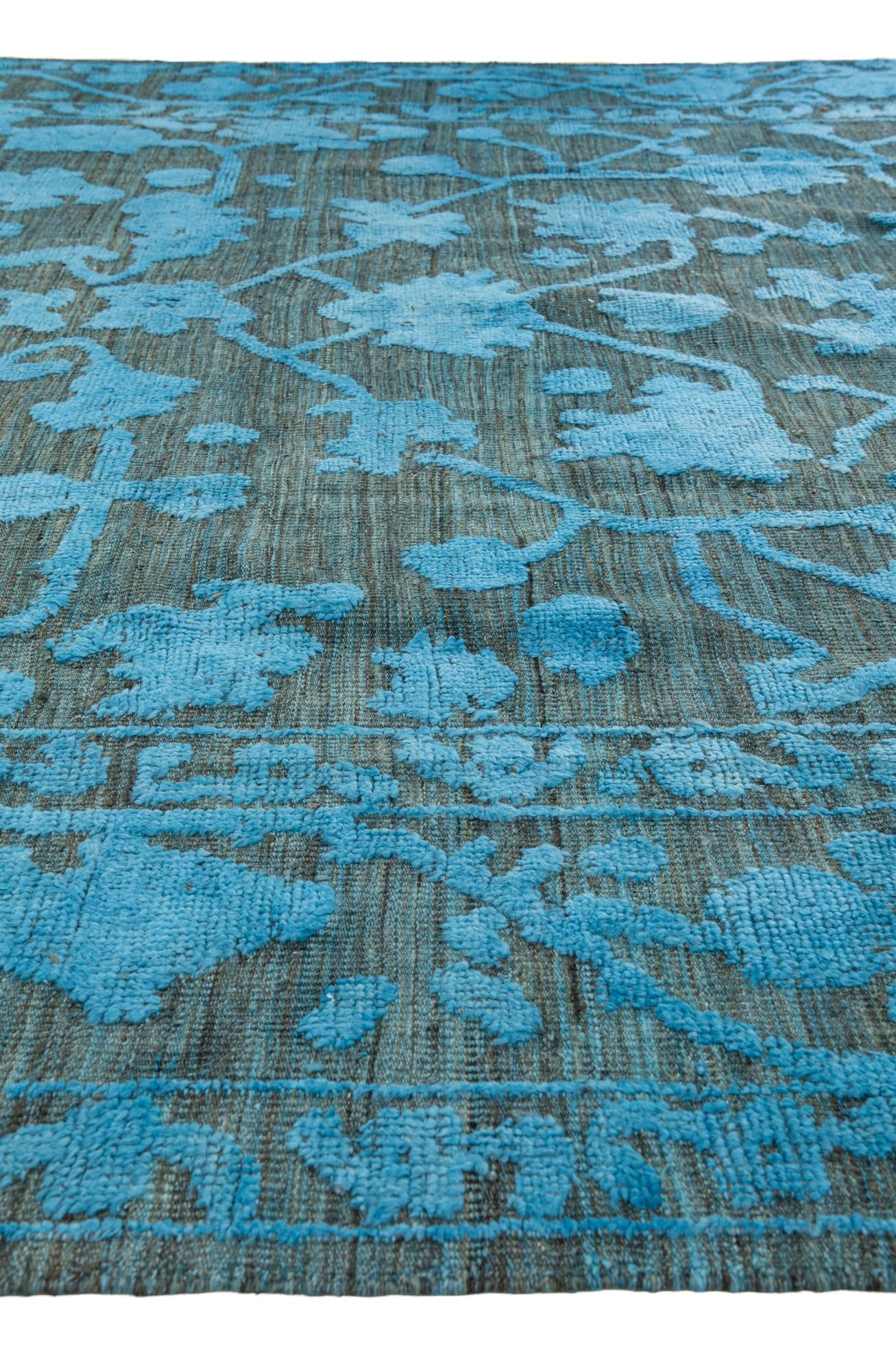 9' 4 x 12' Hand Knotted Oushak Wool Rug