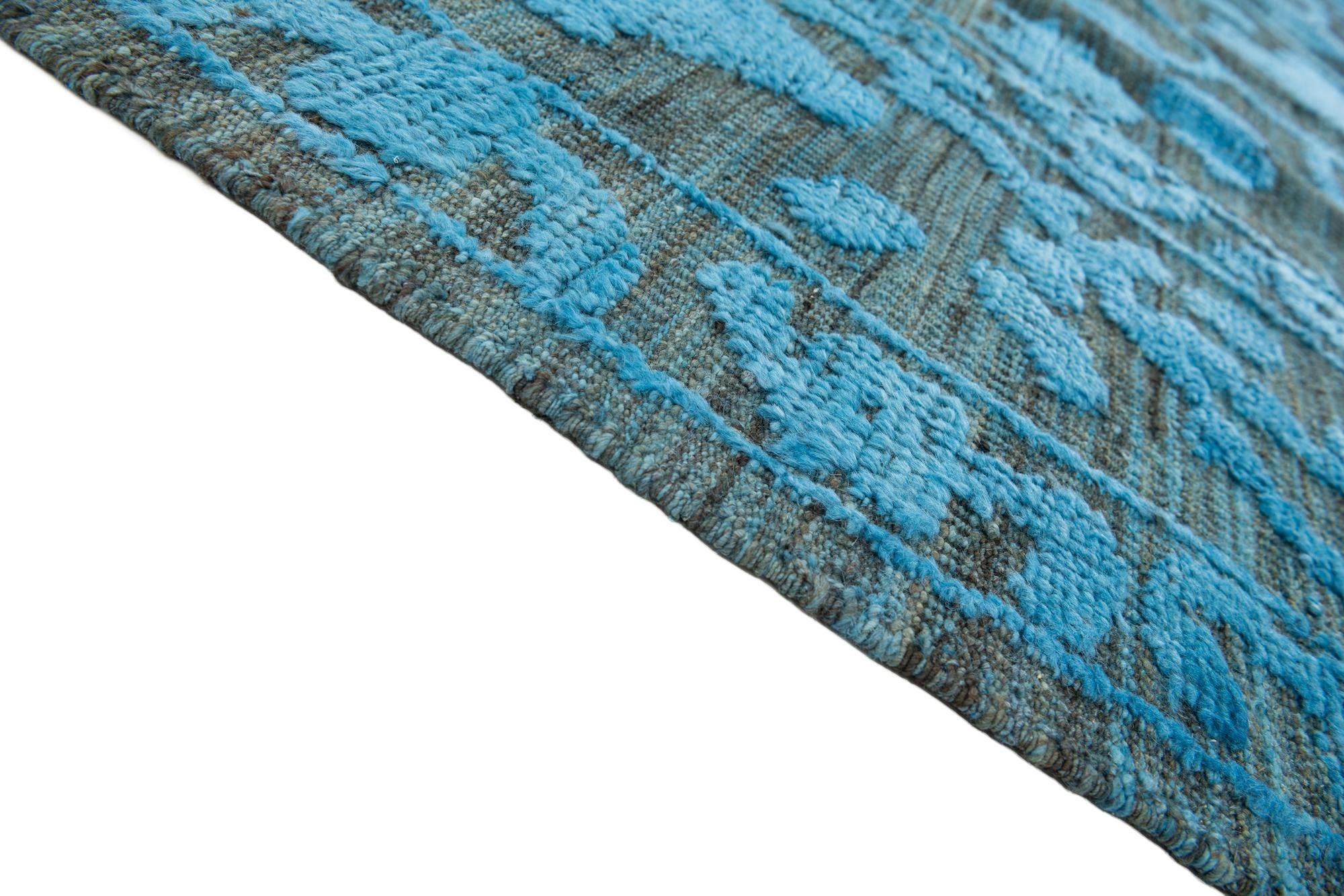 9' 4 x 12' Hand Knotted Oushak Wool Rug