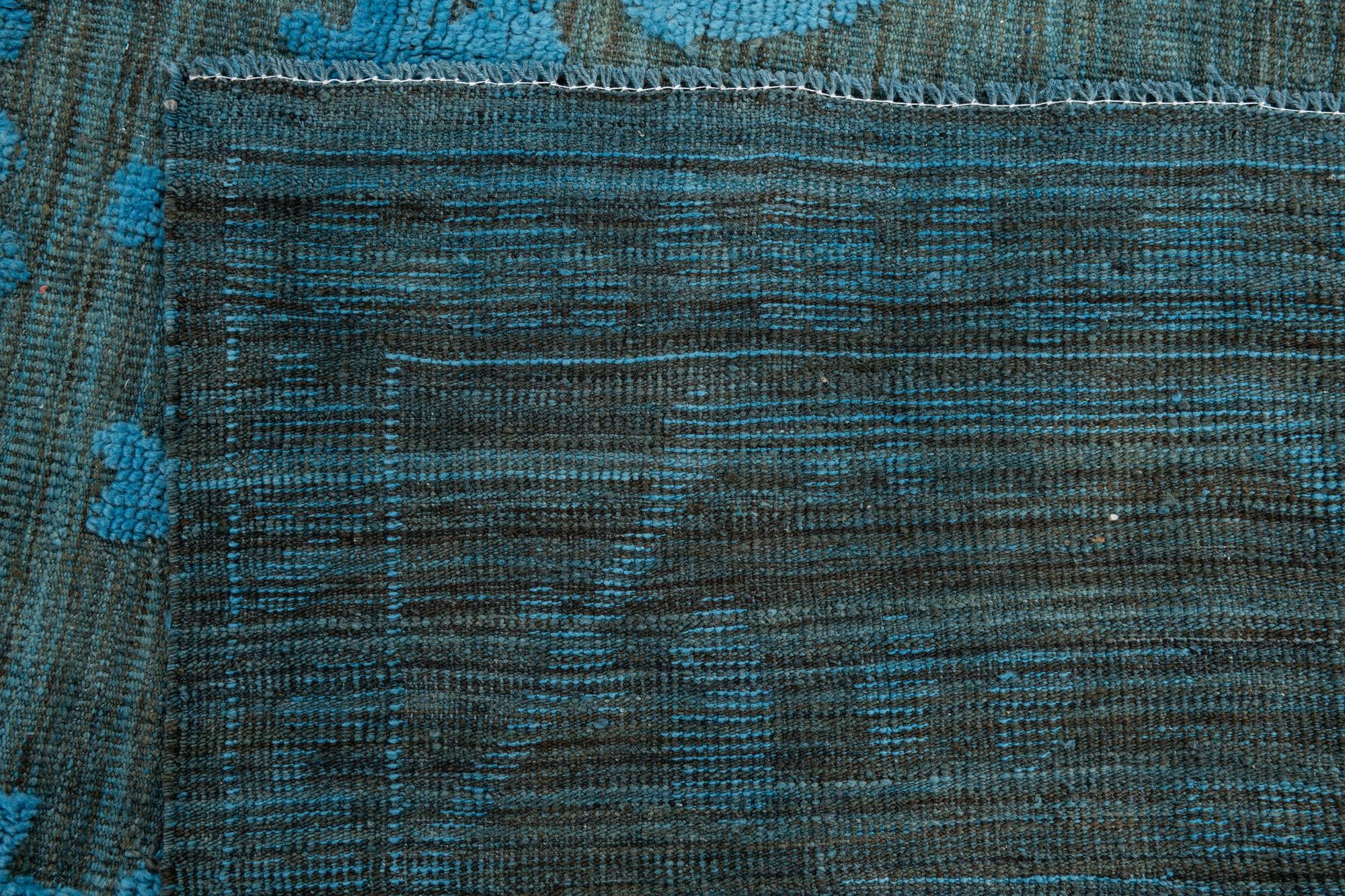 9' 4 x 12' Hand Knotted Oushak Wool Rug