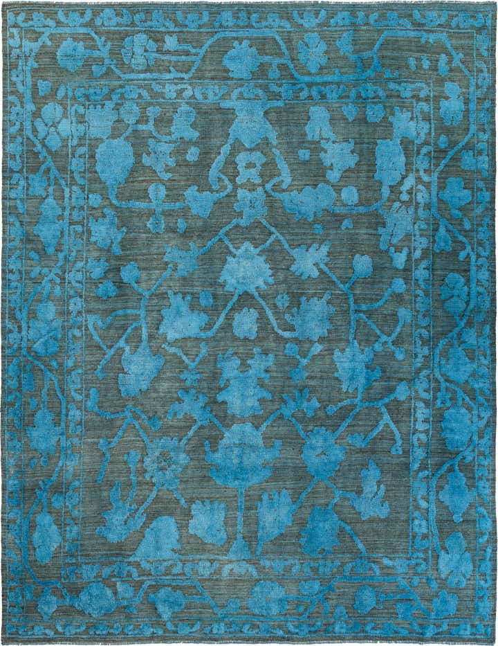 9' 4 x 12' Hand Knotted Oushak Wool Rug
