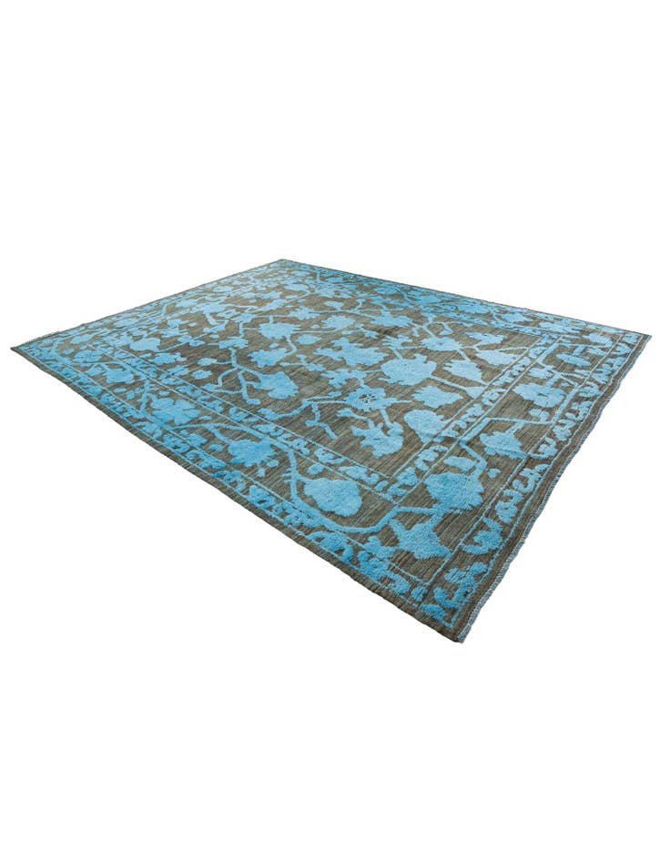 Detail image of 9' 6 x 12' Hand Knotted Oushak Wool Rug