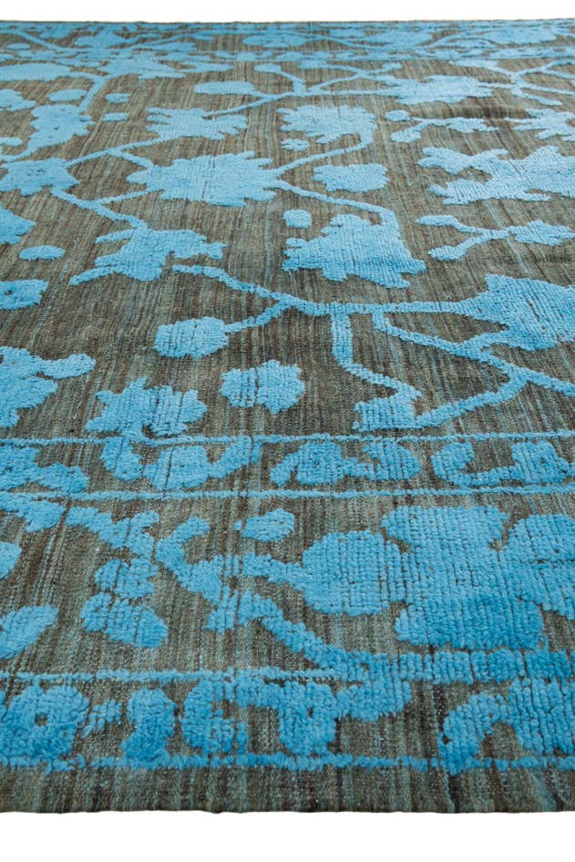Detail image of 9' 6 x 12' Hand Knotted Oushak Wool Rug
