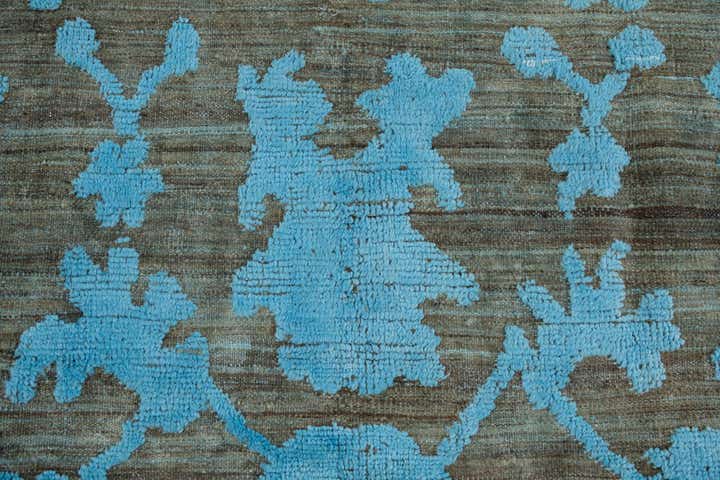 9' 6 x 12' Hand Knotted Oushak Wool Rug