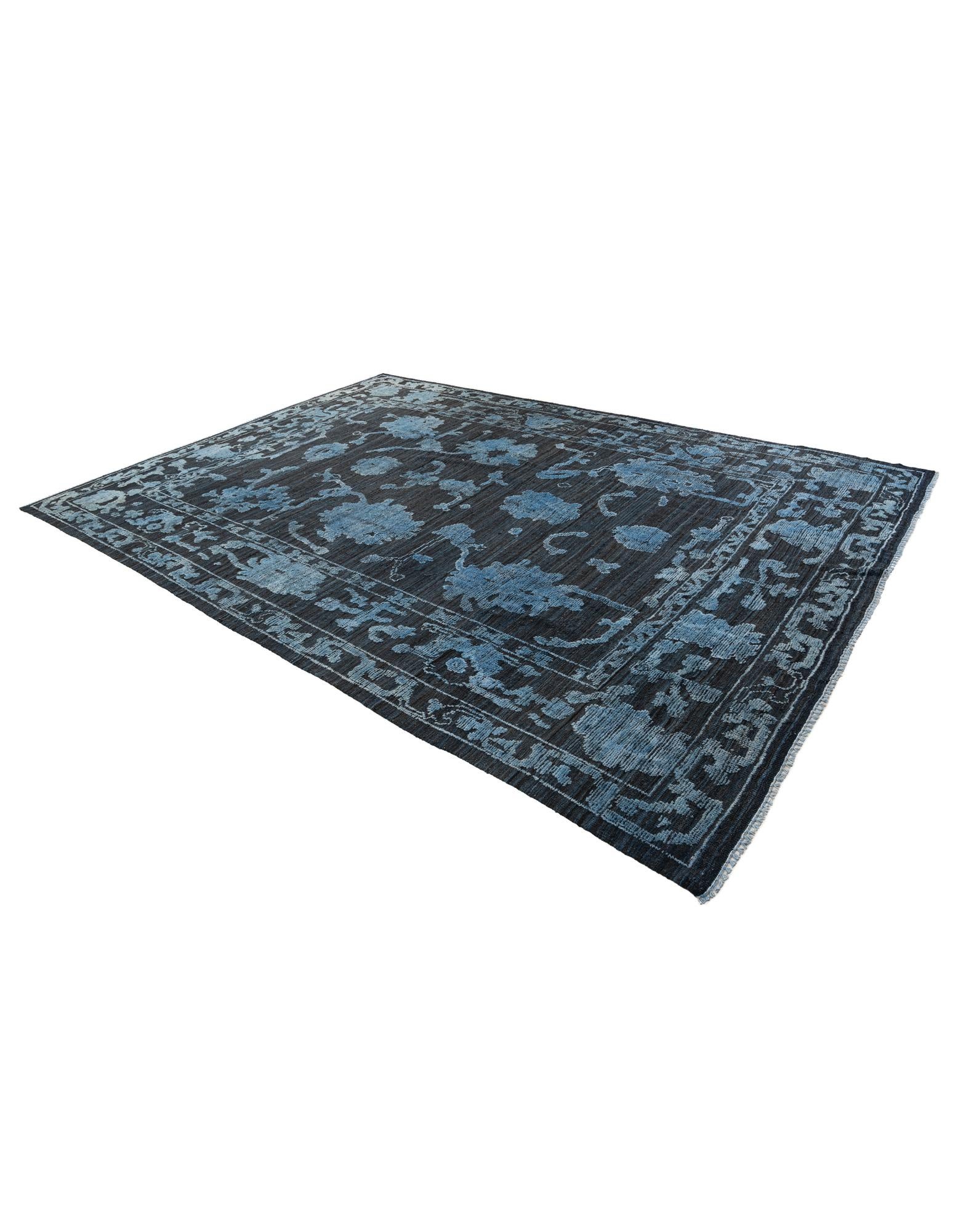 9' 2 x 12' 10 Hand Knotted Oushak Wool Rug