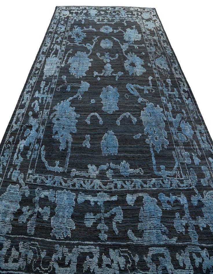 Detail image of 9' 2 x 12' 10  Hand Knotted Oushak Wool Rug