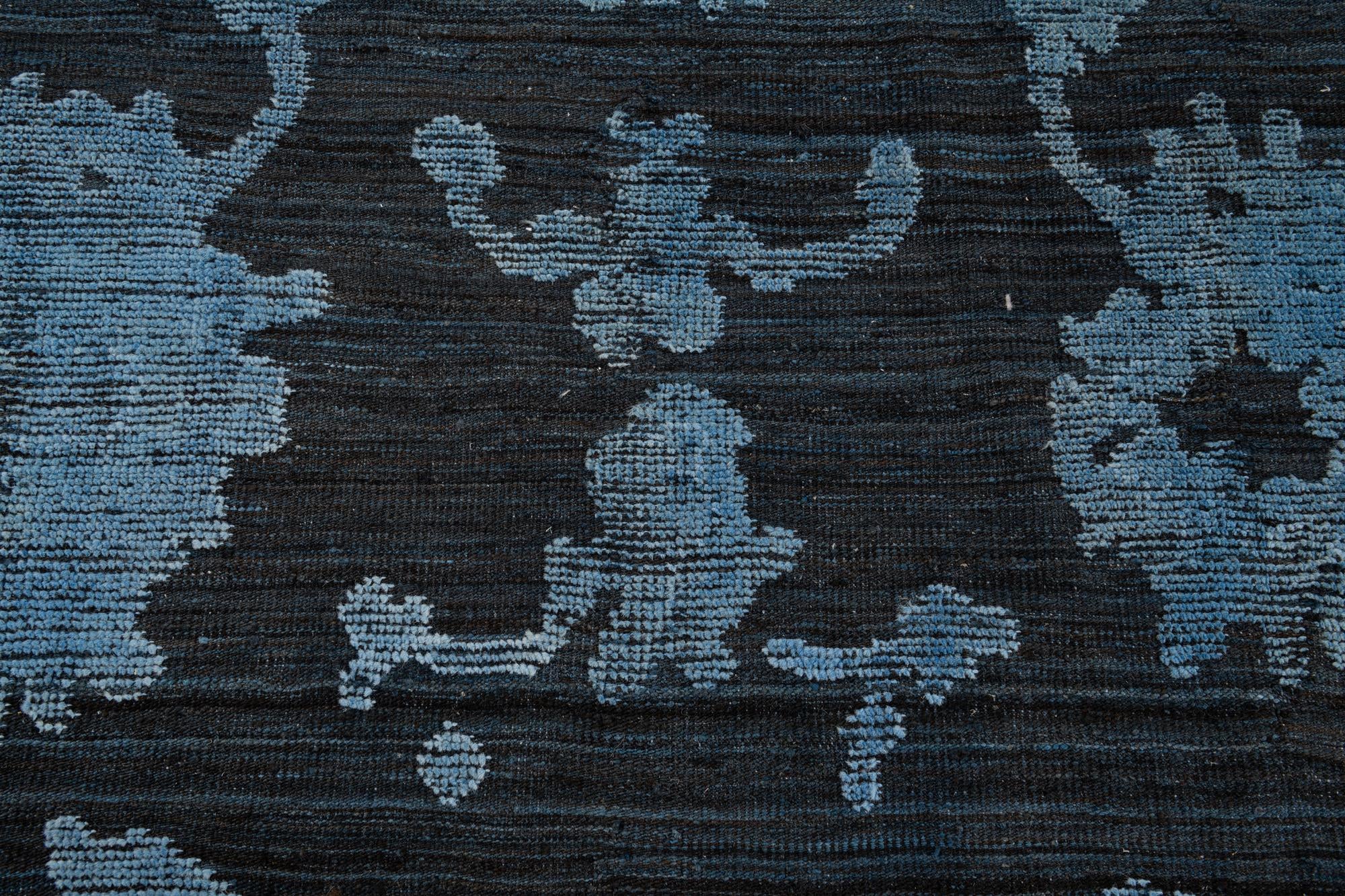 9' 2 x 12' 10 Hand Knotted Oushak Wool Rug