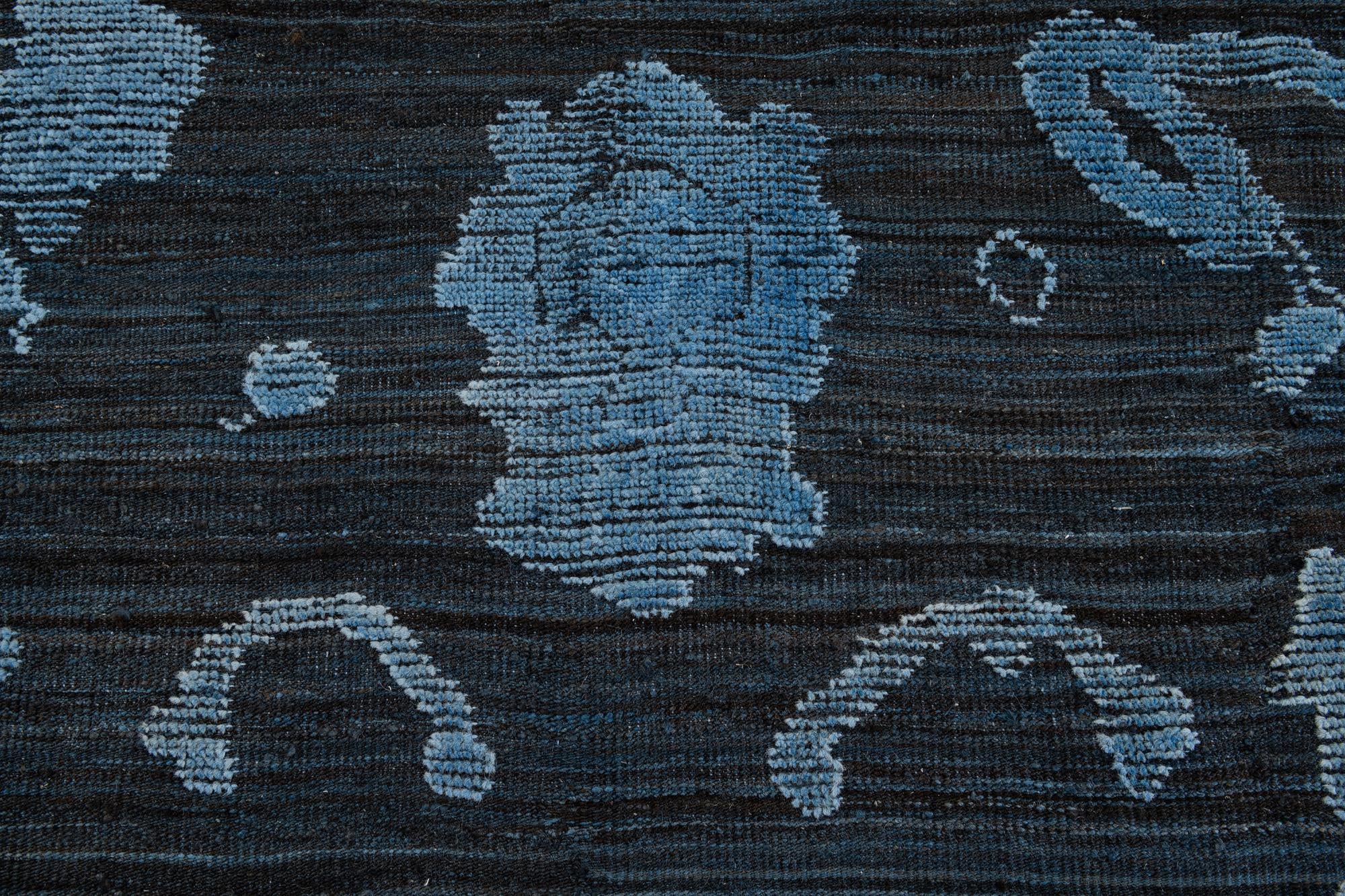 9' 2 x 12' 10 Hand Knotted Oushak Wool Rug