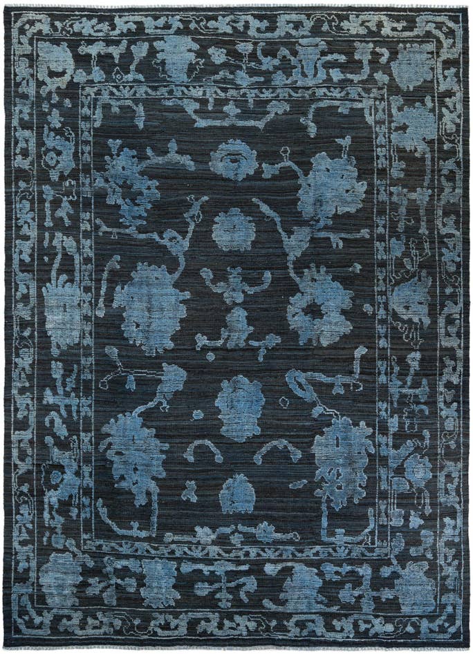 Detail image of 9' 2 x 12' 10 Hand Knotted Oushak Wool Rug