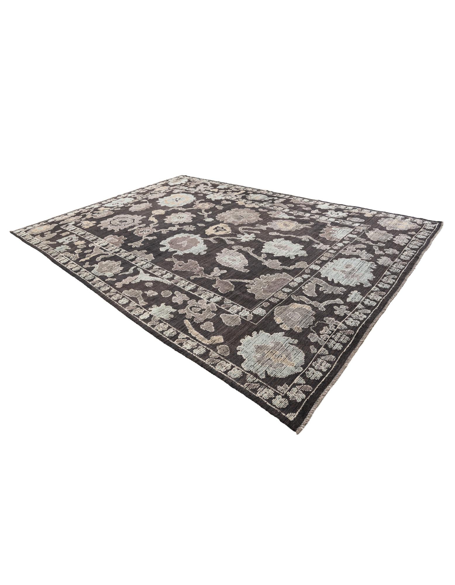 10' 1 x 14' 6 Hand Knotted Oushak Wool Rug