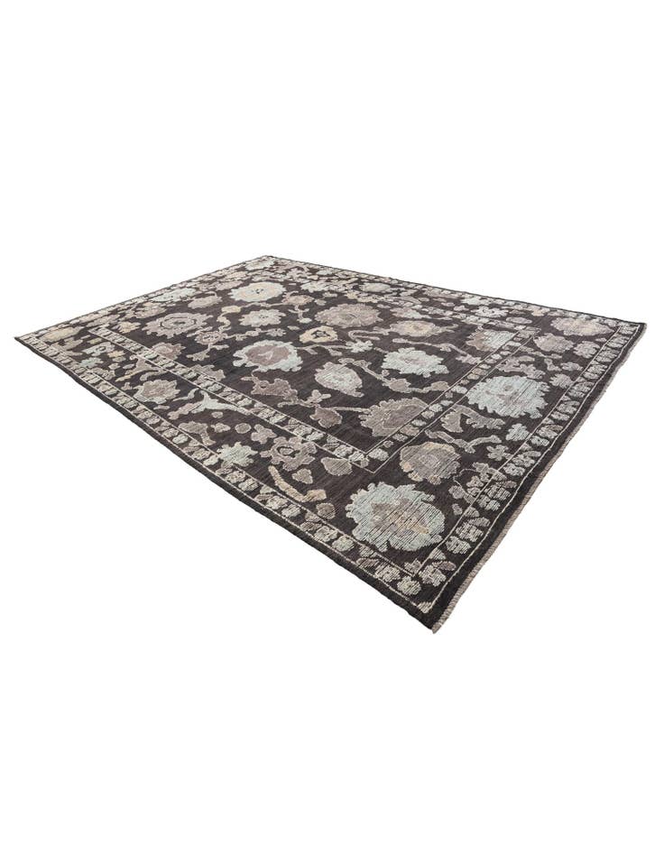 Detail image of 10' 1 x 14' 6 Hand Knotted Oushak Wool Rug