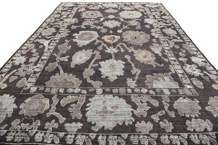 Detail image of 10' 1 x 14' 6 Hand Knotted Oushak Wool Rug