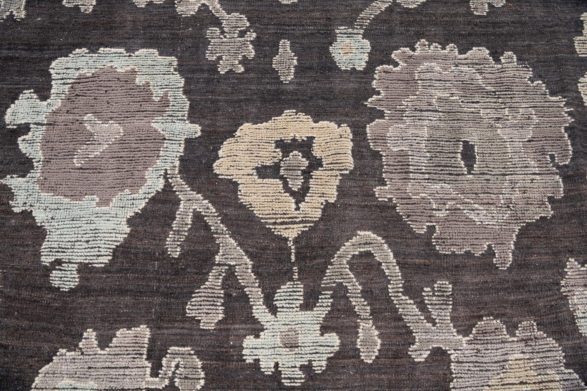 10' 1 x 14' 6 Hand Knotted Oushak Wool Rug