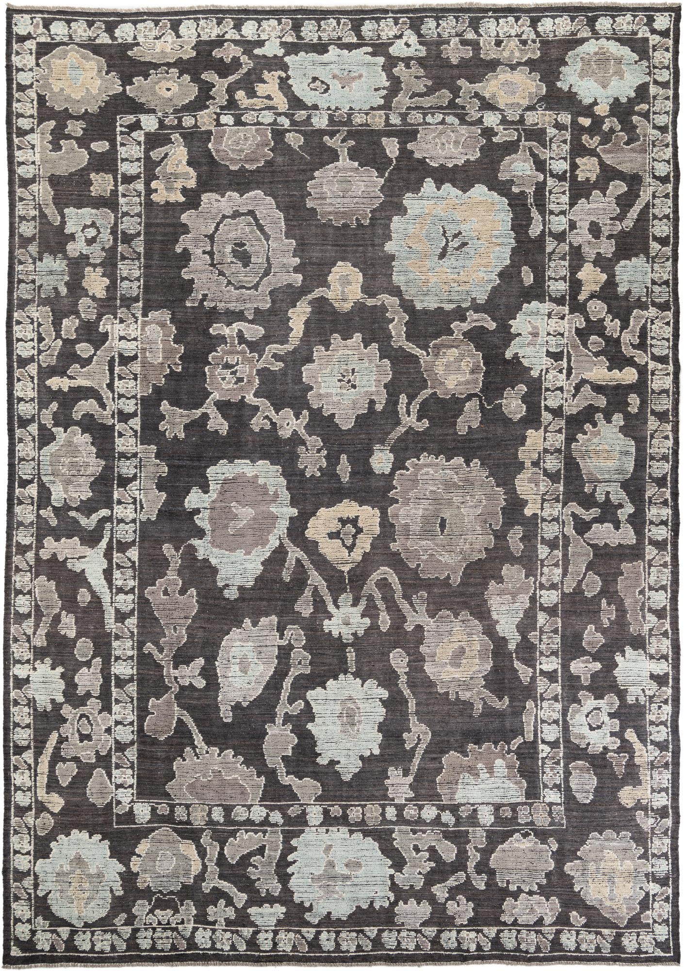 10' 1 x 14' 6 Hand Knotted Oushak Wool Rug