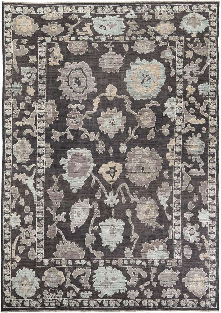 10' 1 x 14' 6 Hand Knotted Oushak Wool Rug