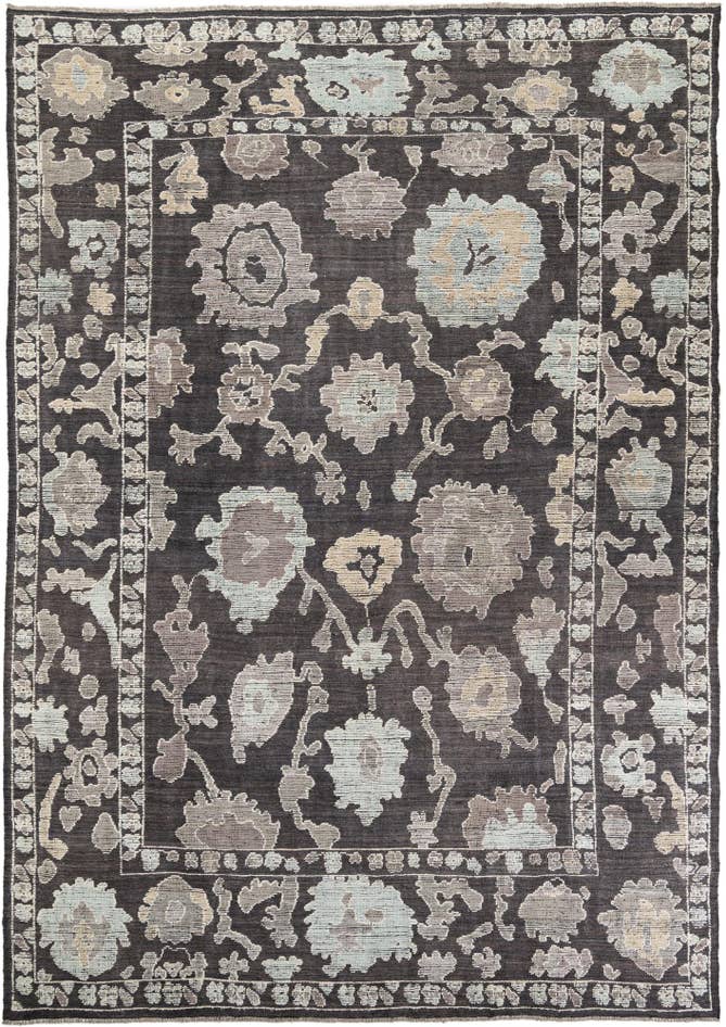 Detail image of 10' 1 x 14' 6 Hand Knotted Oushak Wool Rug