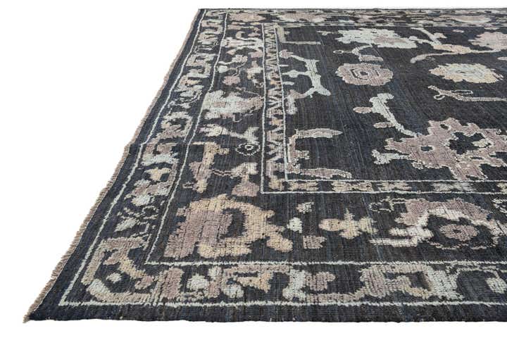10' 1 x 14' Hand Knotted Oushak Wool Rug