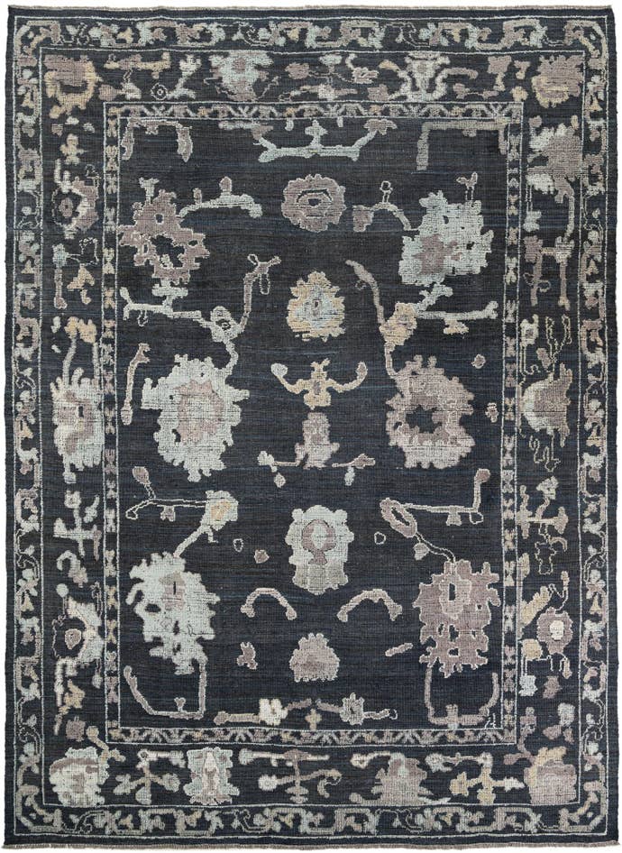 Detail image of 10' 1 x 14' Hand Knotted Oushak Wool Rug
