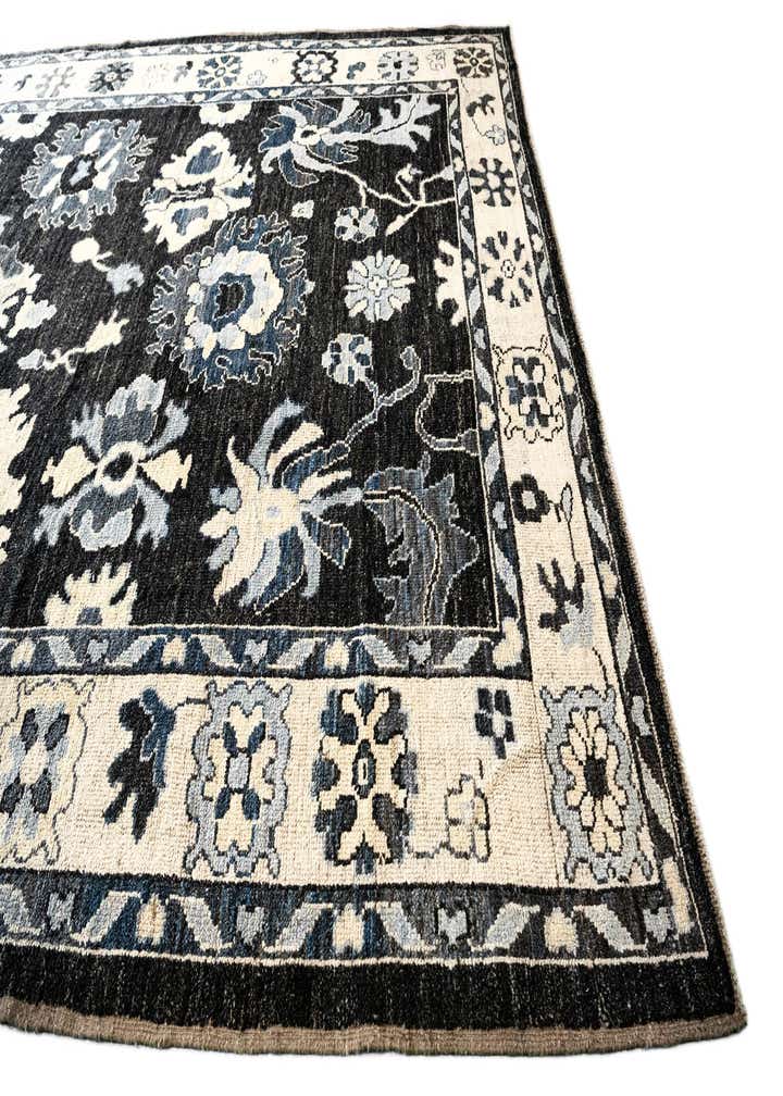 13' x 14' 8 Hand Knotted Oushak Wool Rug