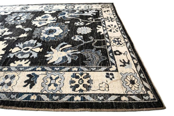 Detail image of 13' x 14' 8 Hand Knotted Oushak Wool Rug