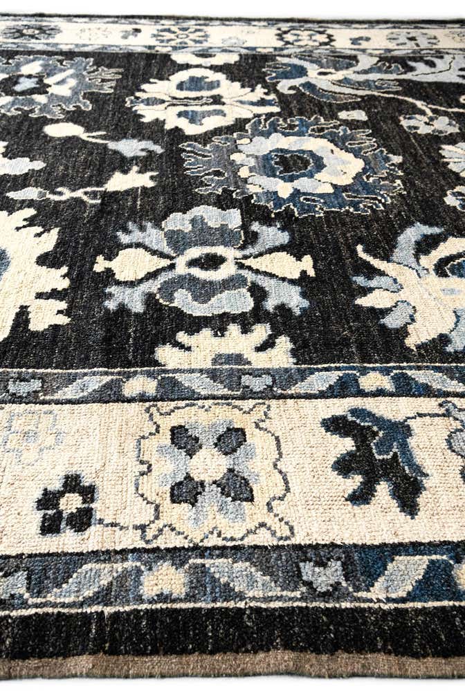 13' x 14' 8 Hand Knotted Oushak Wool Rug