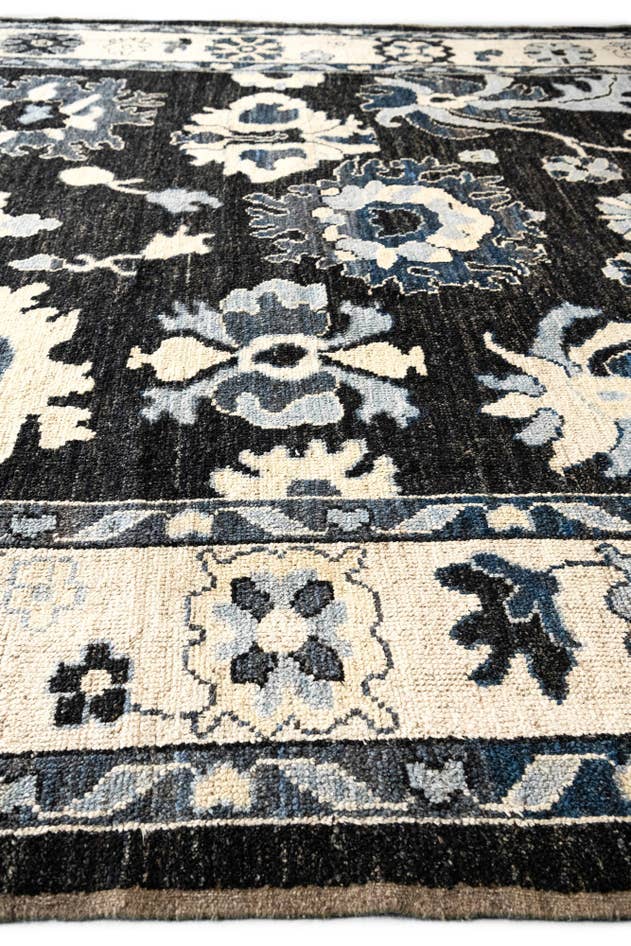 Detail image of 13' x 14' 8 Hand Knotted Oushak Wool Rug
