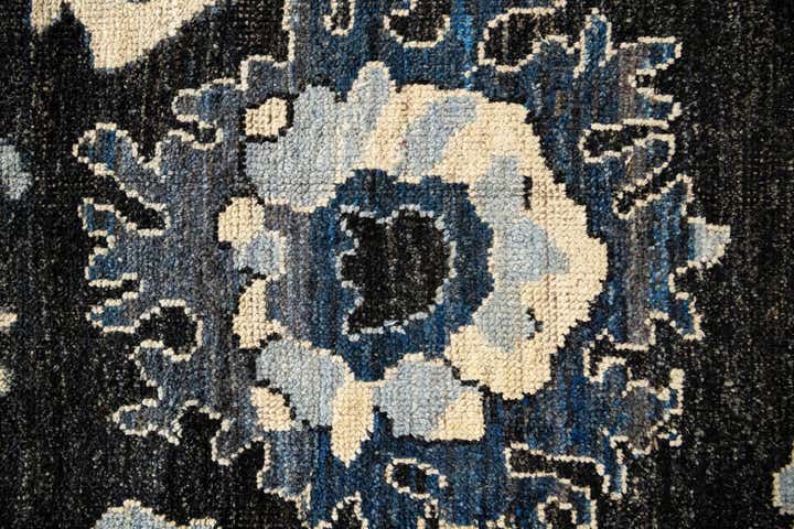13' x 14' 8 Hand Knotted Oushak Wool Rug