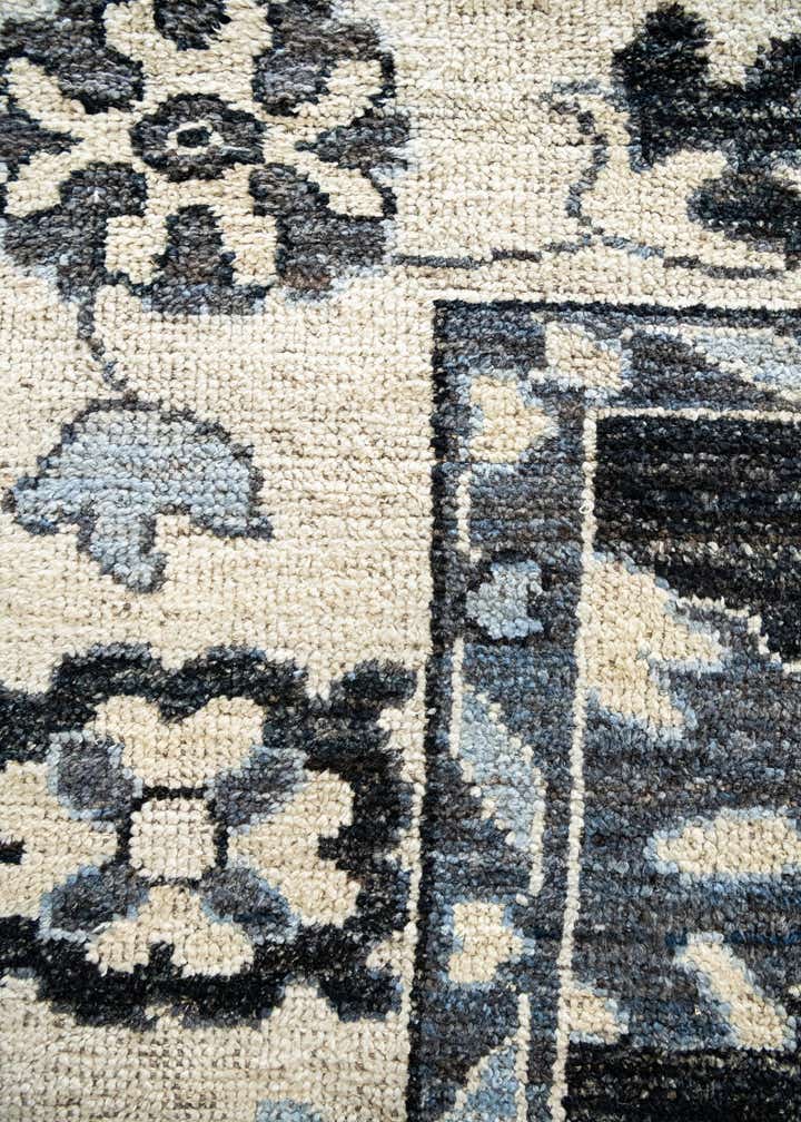 13' x 14' 8 Hand Knotted Oushak Wool Rug