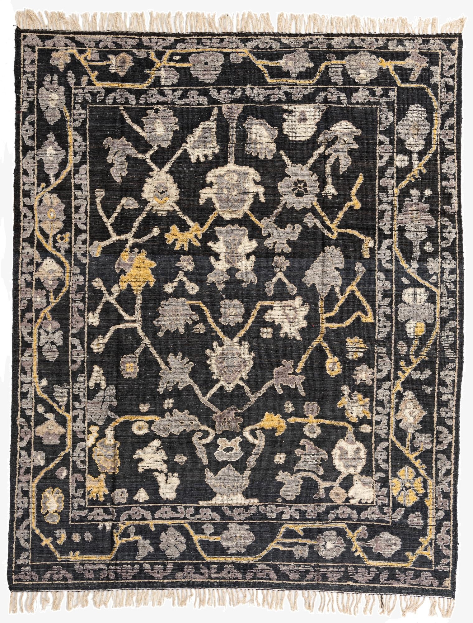 8' 2 x 10' 2  Hand Knotted Oushak Wool Rug